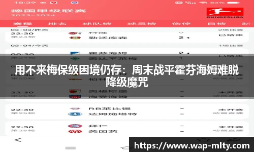 用不来梅保级困境仍存：周末战平霍芬海姆难脱降级魔咒